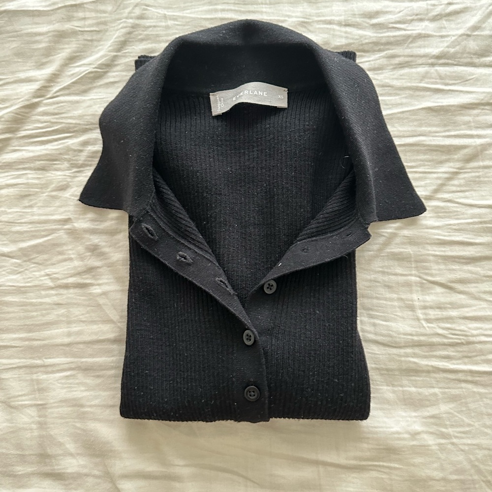 Everlane Italian Merino Rib Polo XS
